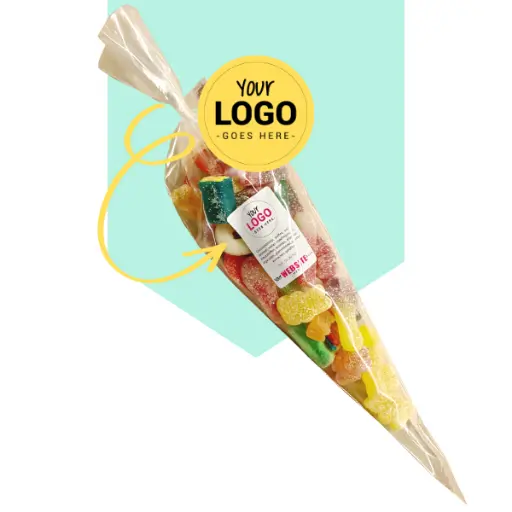 Online bedrukte snoepzakjes met gemengde mix bestellen!
