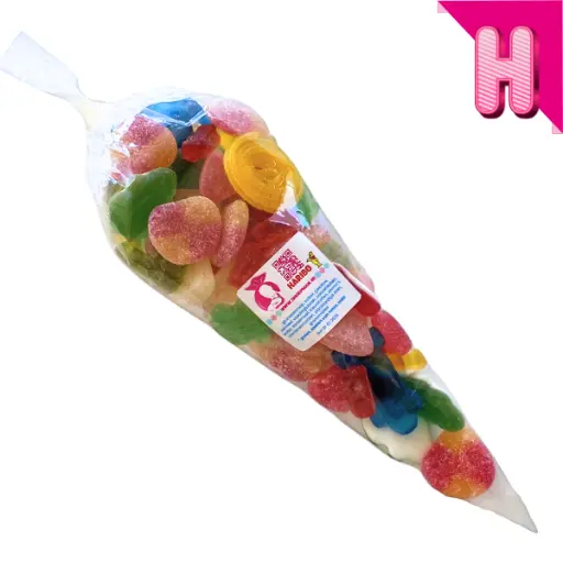 Haribo snoepzakje gevuld met de Haribo snoeptoppers!